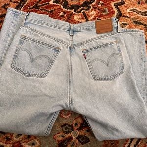 Blue 501 Original Cropped Jeans